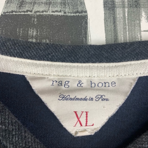 Ray & Bone Men’s Long Sleeve 2 Toned Shirt - Picture 4 of 6